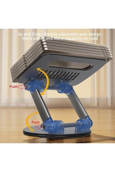 Ronanna Taşınabilir Katlanabilir Folding Alüminyum Dizüstü Bilgisayar Notebook Stand Alüminyum Ayarlanabilir