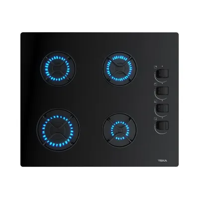 Teka GBE 64002 KBC BK E4, Ankastre Cam Ocak, Siyah, 60 cm