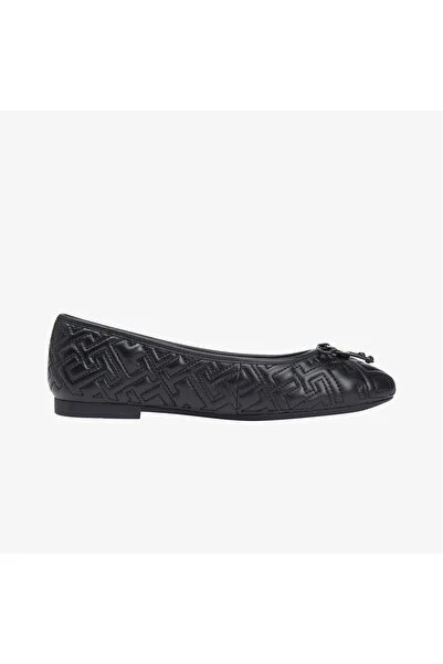 Tommy Hilfiger TH QUILTED BALLERINA Kadın Siyah Espadril - FW0FW09264