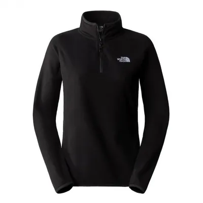 The North Face NF0A855MJK31 W 100 Glacier Yarım Fermuar Siyah Kadın Polar