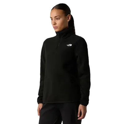 THE NORTH FACE Glacier Fleece 1/4 Zip Kadın Siyah Outdoor Polar NF0A8D2JJK31