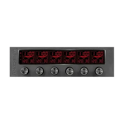 Thermaltake AC-024-BN1NAN-A1 Commander F6 RGB LCD Ekranlı Multi Fan Kontrol Ünitesi