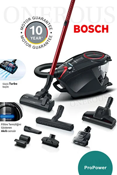 Bosch torbasız Hijyenik Temizlik -Bosch Serie 8 ProPower