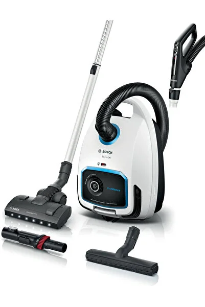 Bosch Toz torbalı Süpürge ProSilence Beyaz