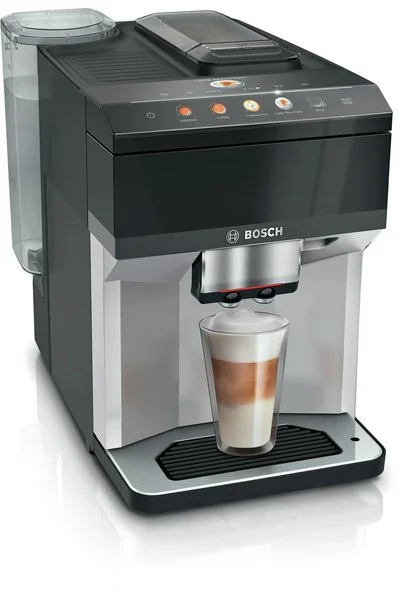 Bosch TPE40307 Espresso Tam Otomatik Kahve Makinesi VeroCafe Metalik inoks gümüş, Piyano siyah