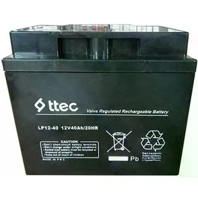 Ttec 12V 40 Ah Bakımsız Kuru Akü