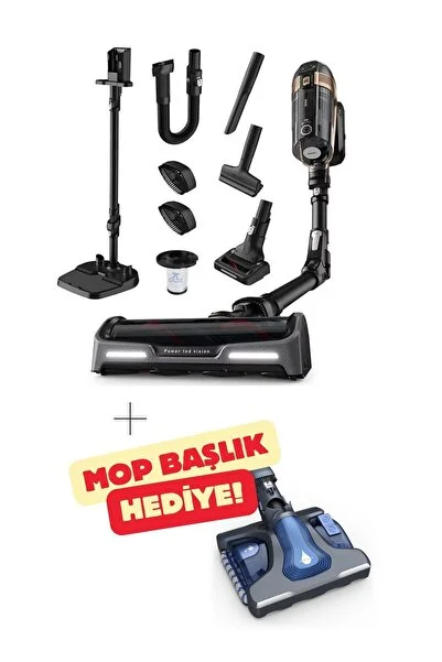 TEFAL TY99F1 X-Force Flex 15.60 Animal 230 Air Watt Kablosuz Şarjlı Dikey Süpürge + Mop Başlık Hediyeli