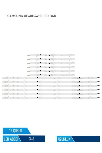 Samsung UE48H6470 12 Parça 48 inc Tv Led Bar