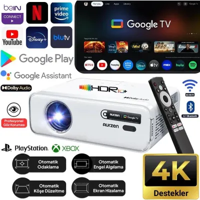 Vankyo Aurzen Eazze D1G 200 Ansı Lümen Full HD Akıllı Projeksiyon Cihazı