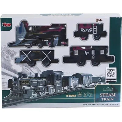 Vardem Oyuncak FF-1603C-4C Sesli ve Işıklı Buharlı Tren