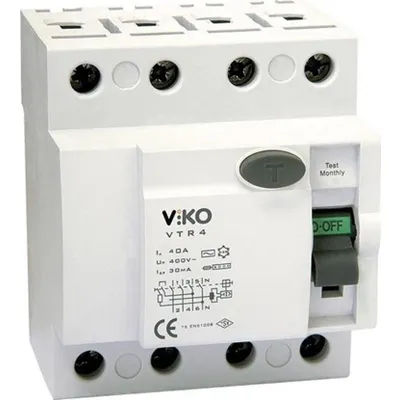 Viko 3x80 30 mA Kaçak Akım Koruma Rölesi