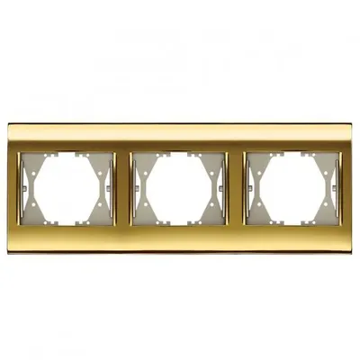 PANASONIC Viko Thea Blu Gold + Dore Üçlü Çerçeve