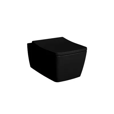 VitrA Metropole 7672B070-0559 Rim-ex Asma Klozet, 56 cm, Siyah