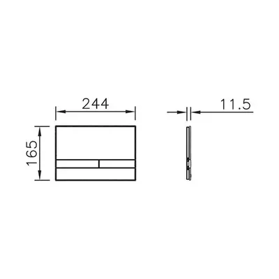 VitrA Select 740-1100 Beyaz Kumanda Panel