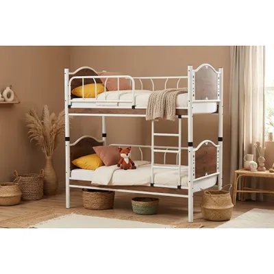 Vivense Argimo İnci Bebek Ayrılabilir Metal Ceviz 90X190 Ranza