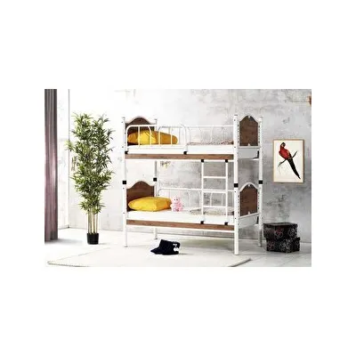 Vivense Argimo İnci Bebek Ayrılabilir Metal Ceviz 90X200 Ranza