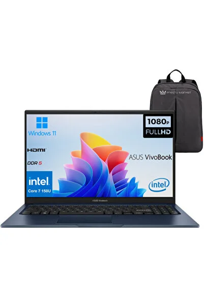 ASUS Vivobook 15 X1504VA-BQ5456 P2 İntel Core 7 150U 16gb Ram 512gb Ssd 15.6'' Win11
