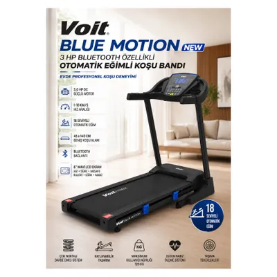 Voit Blue Motion New Katlanabilir Koşu Bandı