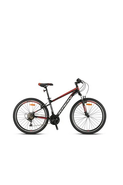 Kron VORTEX 4.0 - 26 MTB - - 21 Vites - V.B. - Mat Siyah-kırmızı