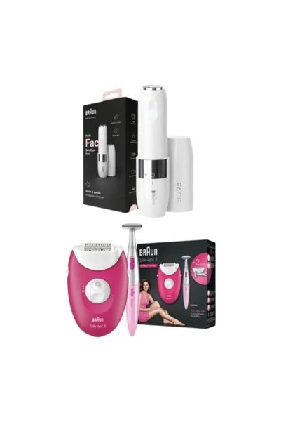 Braun Vücut Epilatörü Ve Yüz Temizleme Epilatörü 2in1 Paket