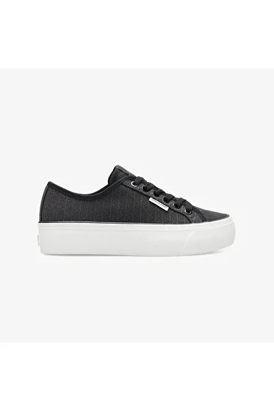 Calvin Klein Vulc Flatform Laceup Kadın Siyah Sneaker