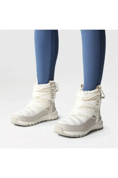 THE NORTH FACE W Thermoball Lace Up Wp Kadın Kar Botu Krem