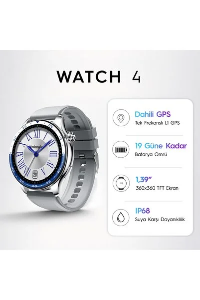 TECNO Watch 4 W04 Gümüş ( Türkiye Garantili )