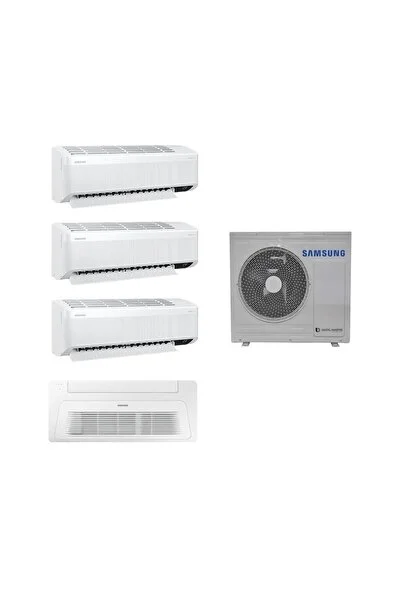 Samsung Wind Free Multi 1+4 Aj080txj4kh/ea 7+9+9 Duvar + 18 Tek Yön Kaset Tipi Iç 8 Kw Dış Ünite