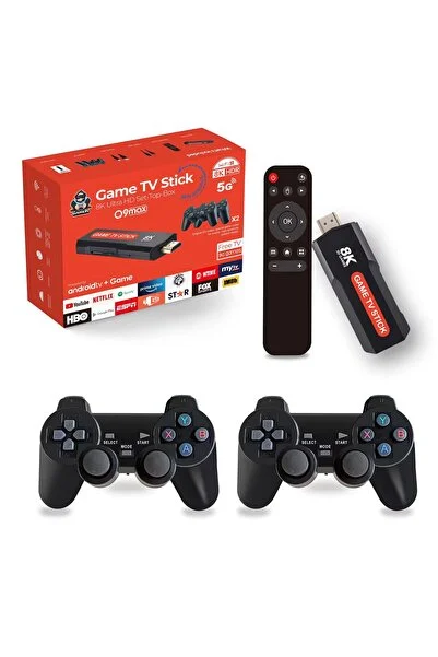 howear X2 Android Tv Kutusu Game Retro Oyun Konsollu Akıllı Kumandalı 8k 64gb Videolu Oyun Konsolu