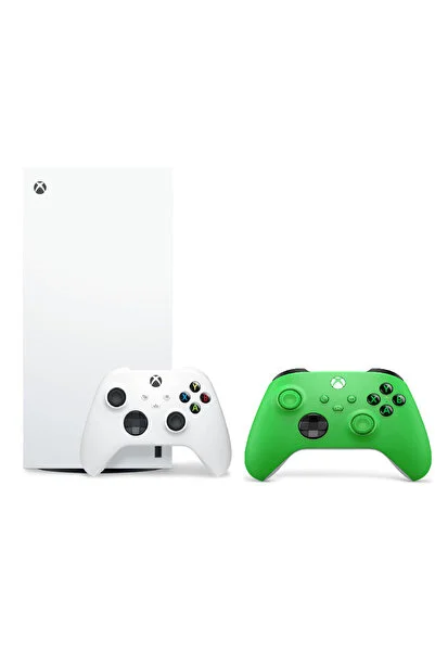 MICROSOFT Xbox Series X Dijital + 2.kol 9. Nesil Xbox Wireless Controller Yeşil ( İthalatçı Garantili)