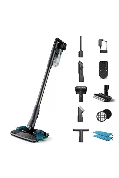 Philips Yeni Aqua Plus 8000 Serisi XC8057/01 Islak&Kuru 2 si 1 Arada Şarjlı Dik Süpürge