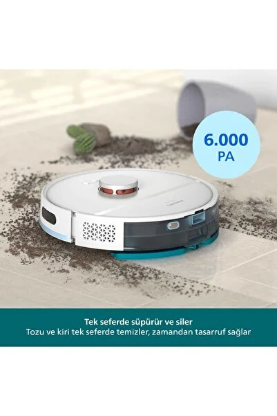 Philips YENİ SERİ 6000 PA EMİŞ GÜCÜ Islak & Kuru robot Süpürge