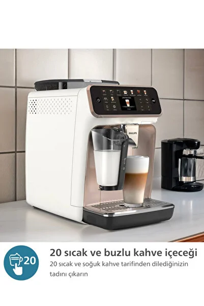 Philips Yeni Tam Espresso Makinesi 20 Sıcak & Soğuk Kahve Seçeneği - Dokunmatik Ekran + Mutfak Tartısı